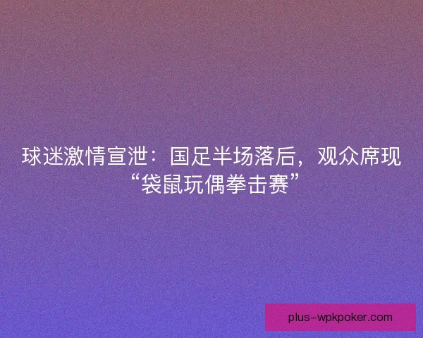 球迷激情宣泄：国足半场落后，观众席现 “袋鼠玩偶拳击赛”